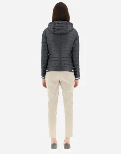 Herno Nylon Ultralight Bomber With Lurex Sweater