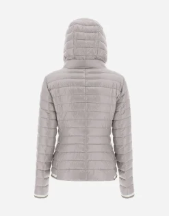 Herno Nylon Ultralight Bomber With Lurex Sweater