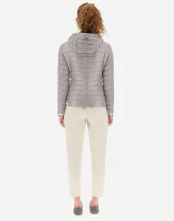 Herno Nylon Ultralight Bomber With Lurex Sweater