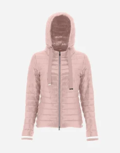 Herno Nylon Ultralight Bomber With Lurex Sweater