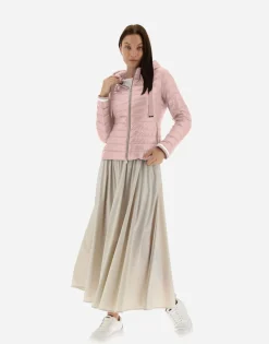 Herno Nylon Ultralight Bomber With Lurex Sweater