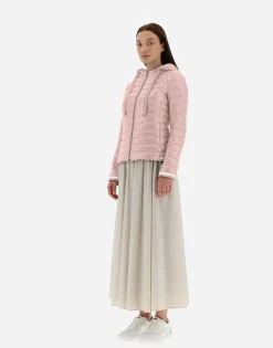 Herno Nylon Ultralight Bomber With Lurex Sweater