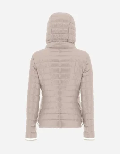 Herno Nylon Ultralight Bomber With Lurex Sweater