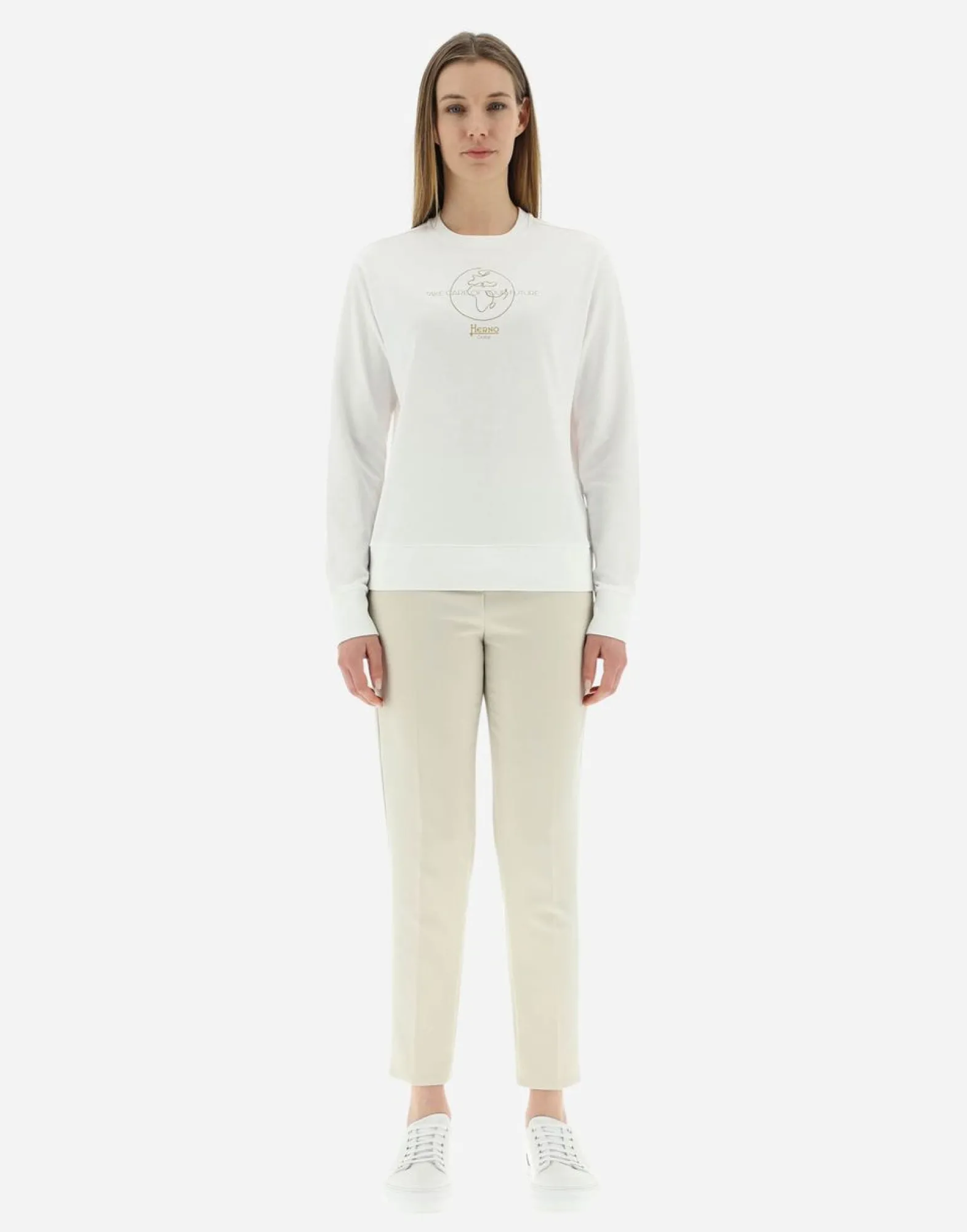 Herno Online Exclusive Gots Cotton Heavy Jersey Unisex Sweatshirt
