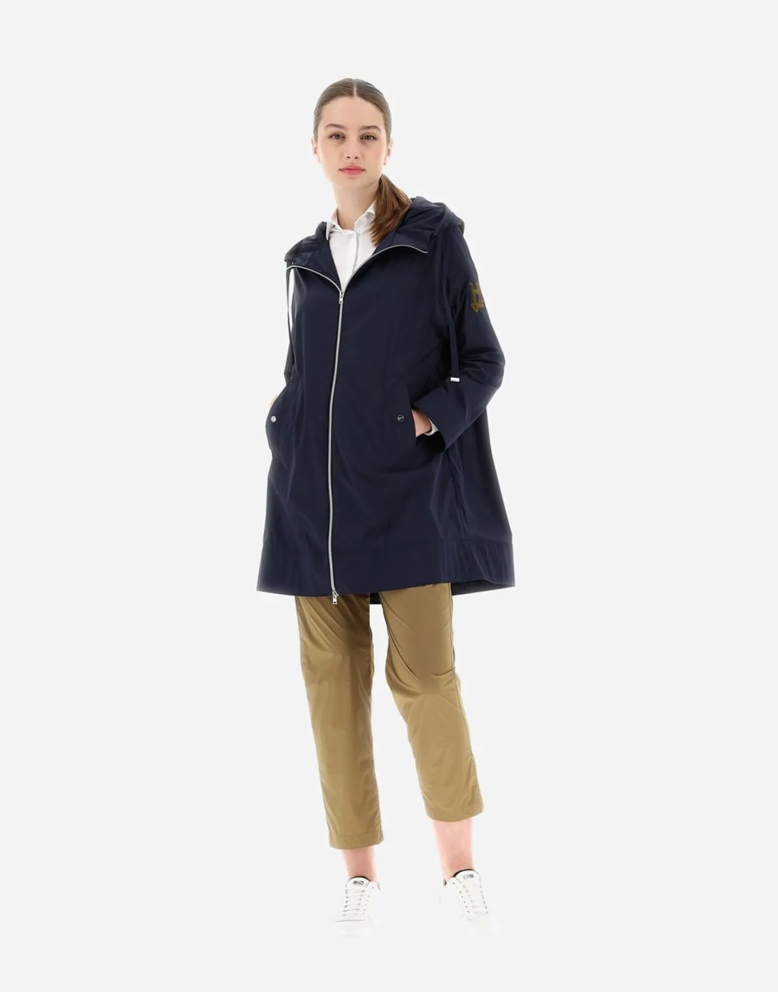Herno Parka Jacket In Light Nylon Stretch