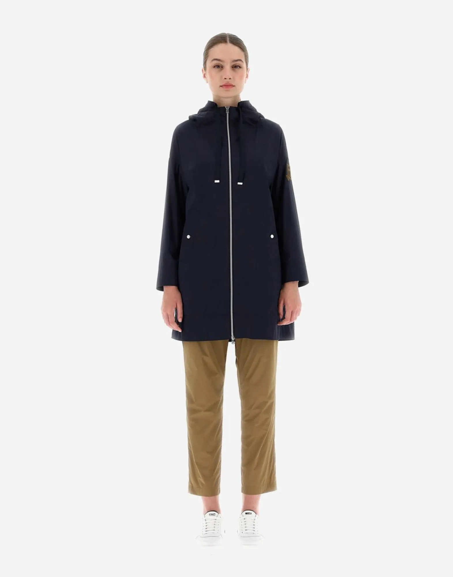 Herno Parka Jacket In Light Nylon Stretch
