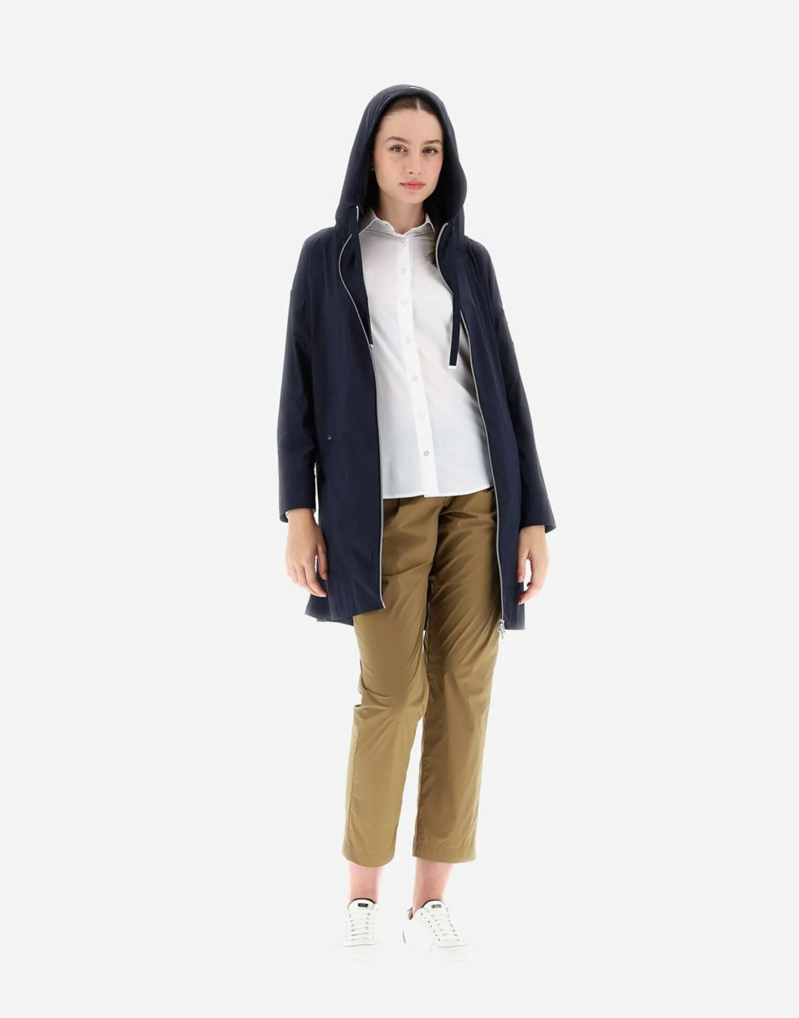 Herno Parka Jacket In Light Nylon Stretch