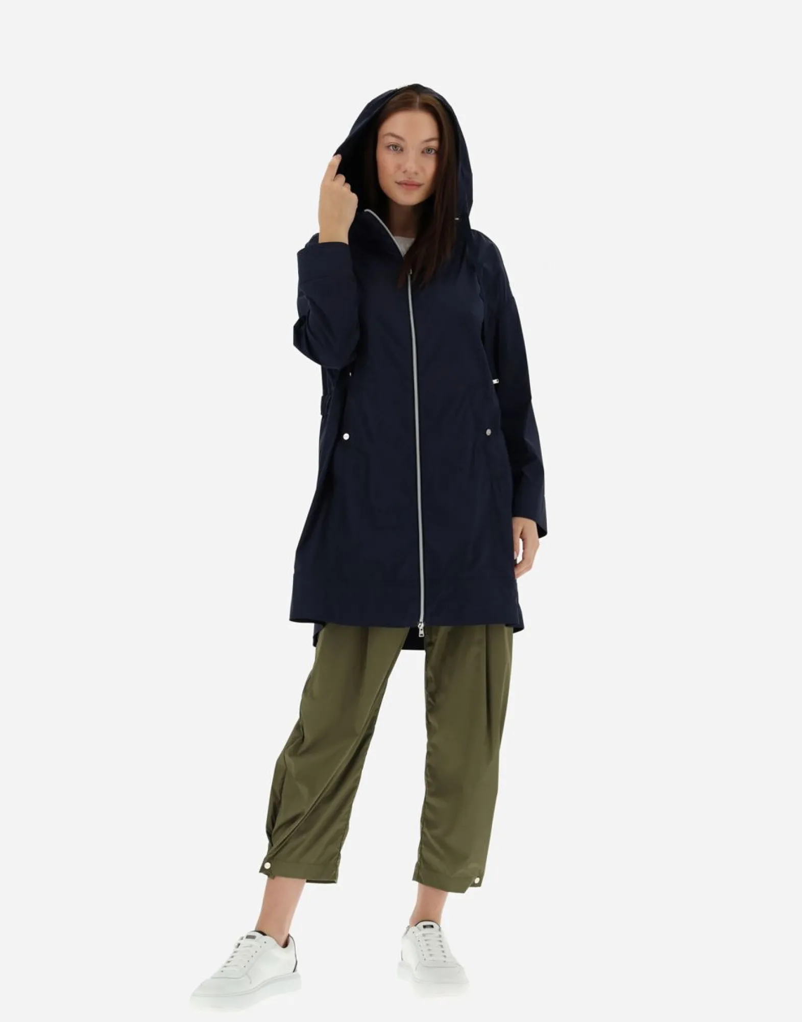 Herno Parka Jacket In Light Nylon Stretch