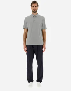 Herno Polo Shirt In Crepe Jersey