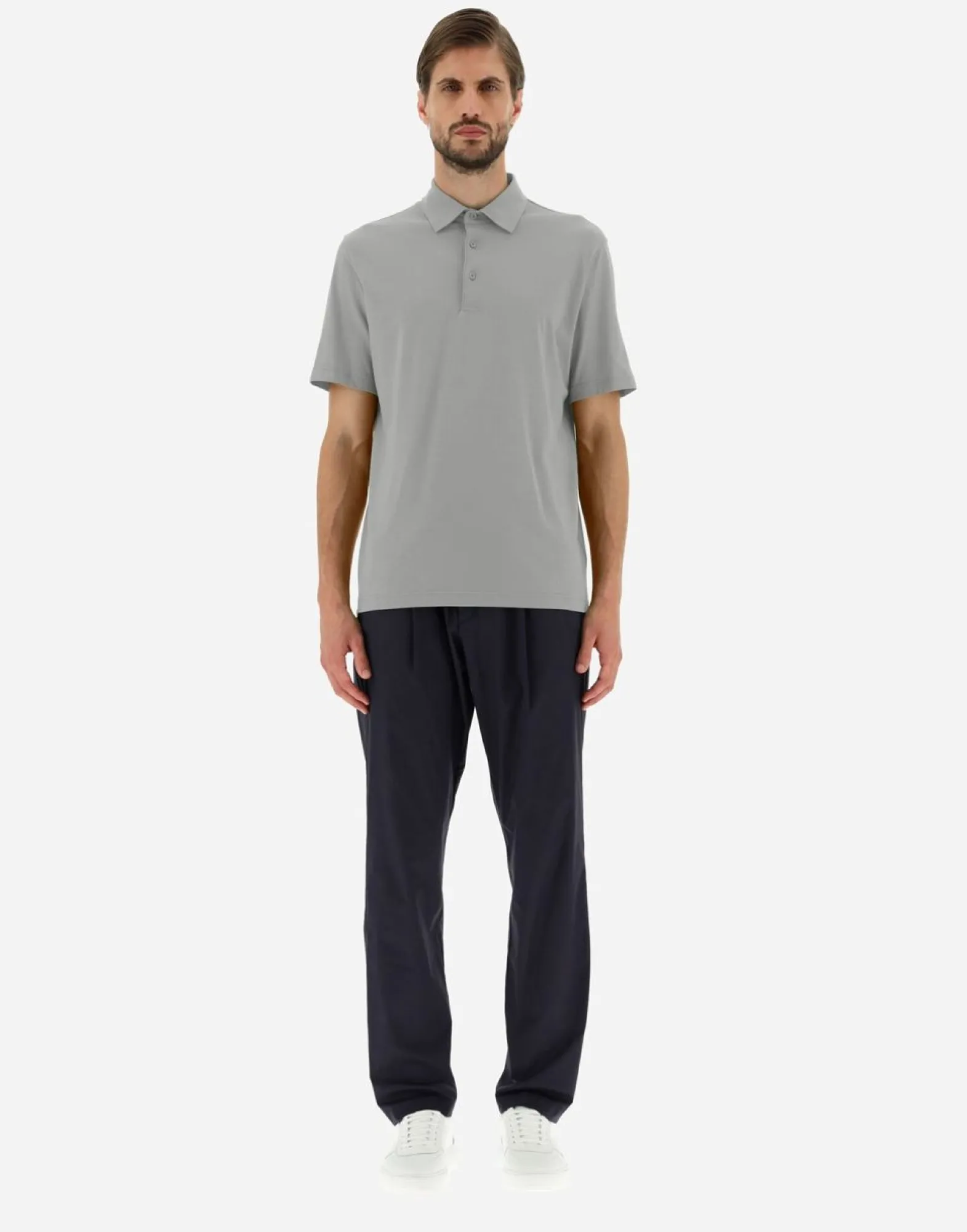 Herno Polo Shirt In Crepe Jersey