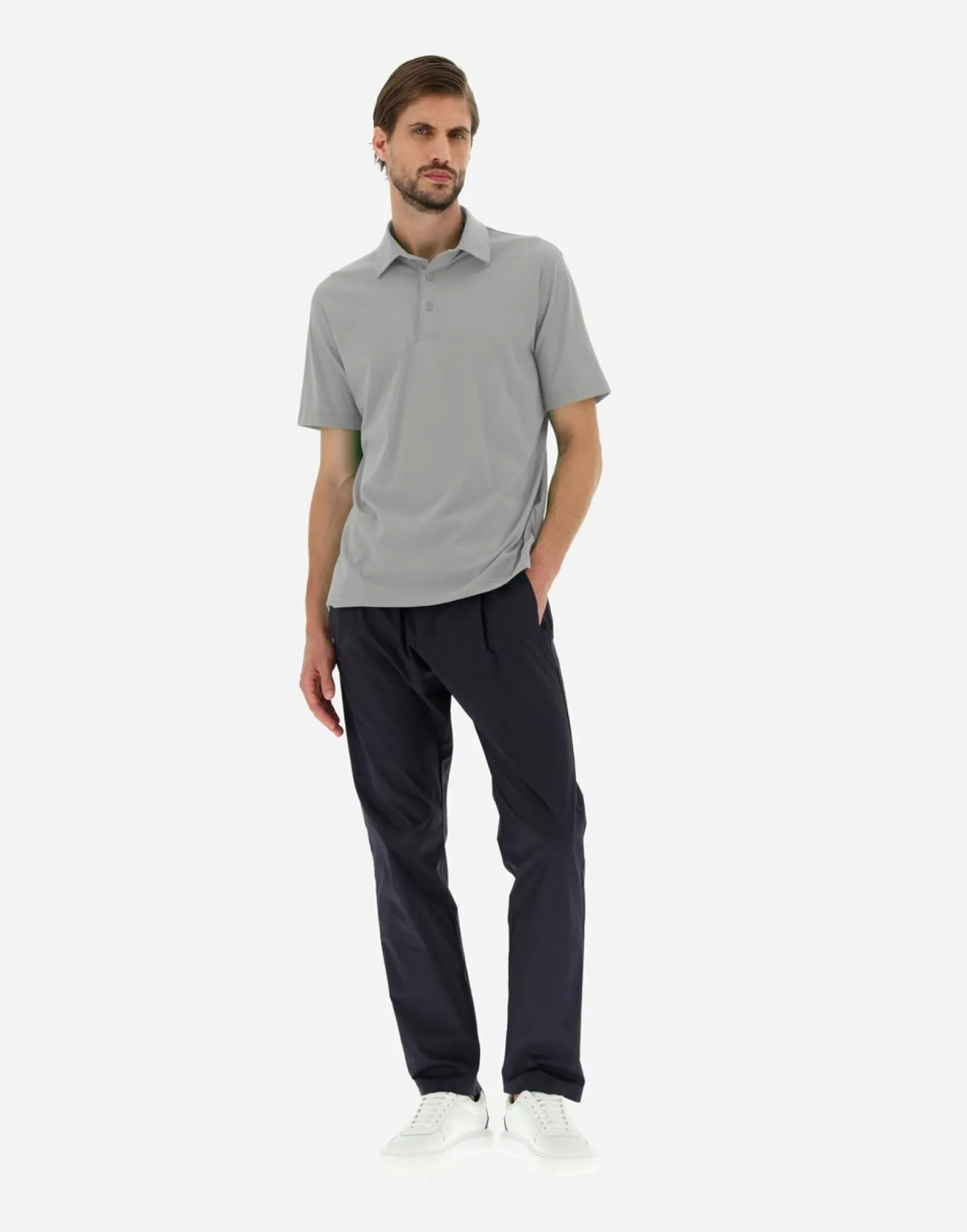 Herno Polo Shirt In Crepe Jersey