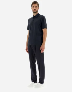 Herno Polo Shirt In Crepe Jersey