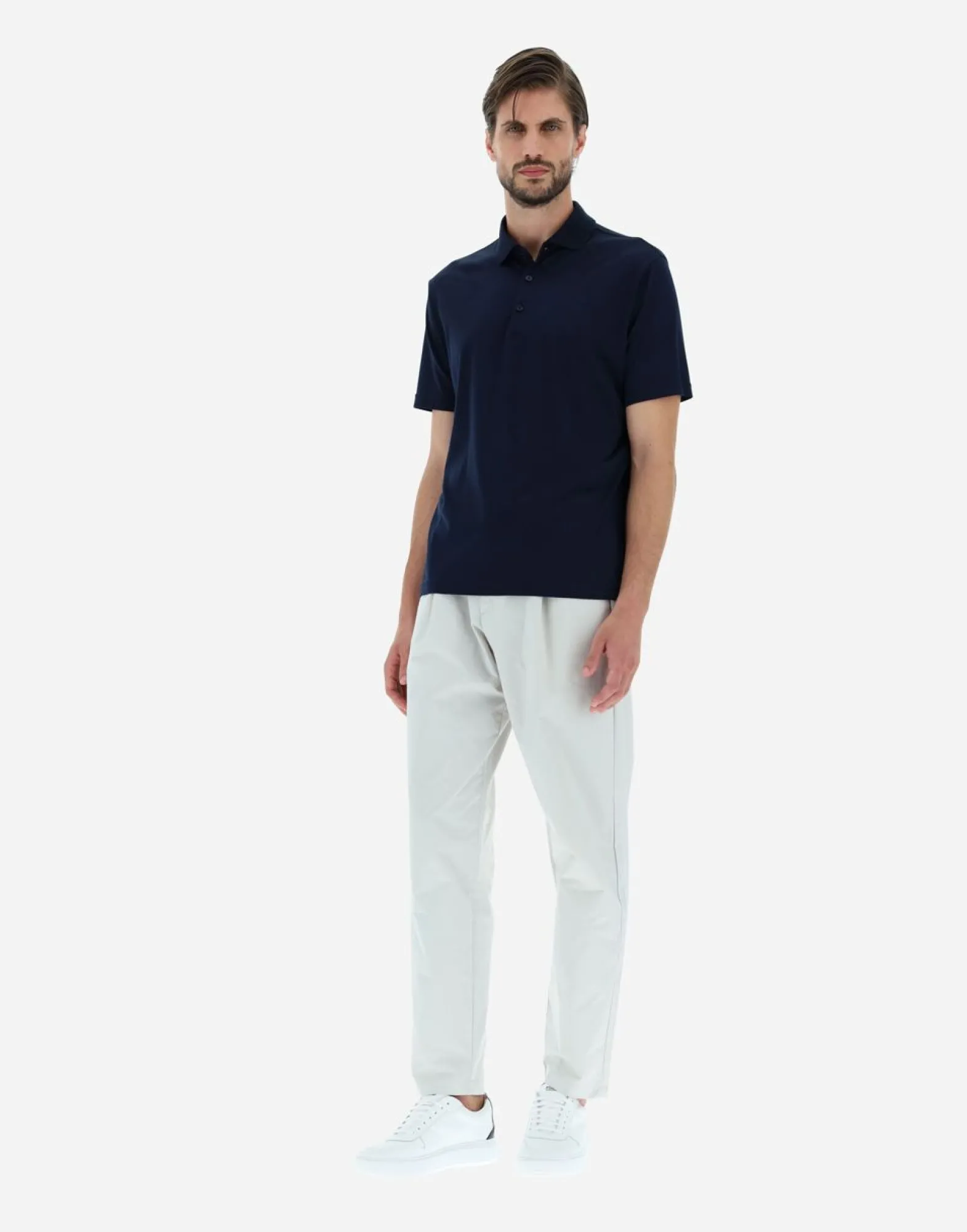 Herno Polo Shirt In Silk Jersey