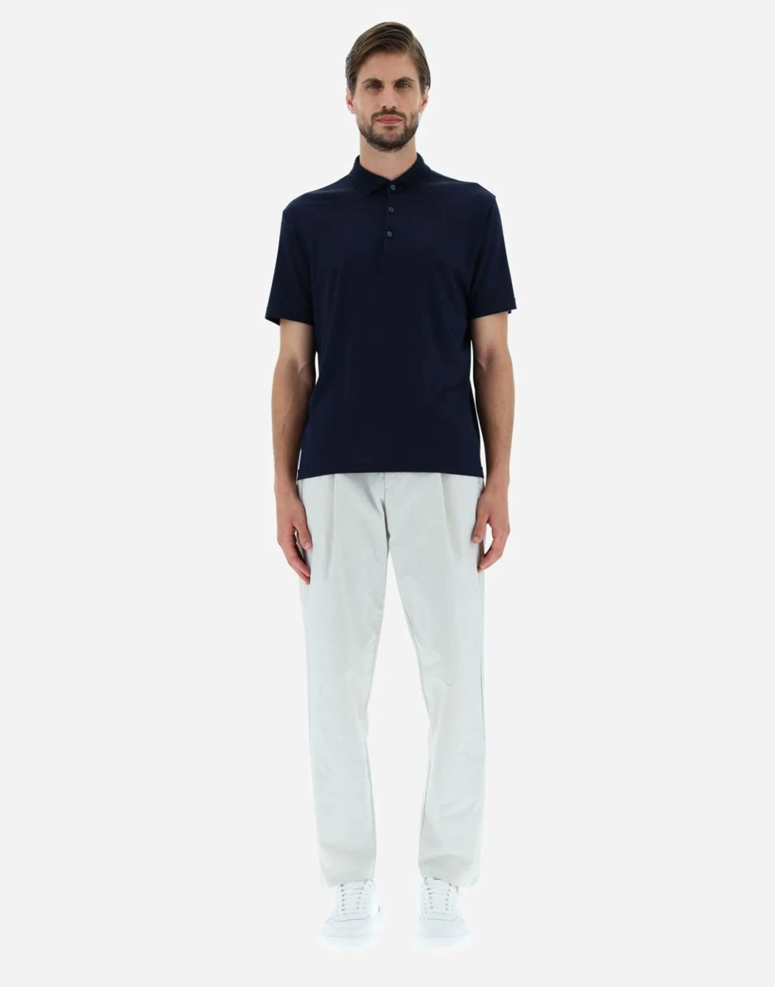 Herno Polo Shirt In Silk Jersey
