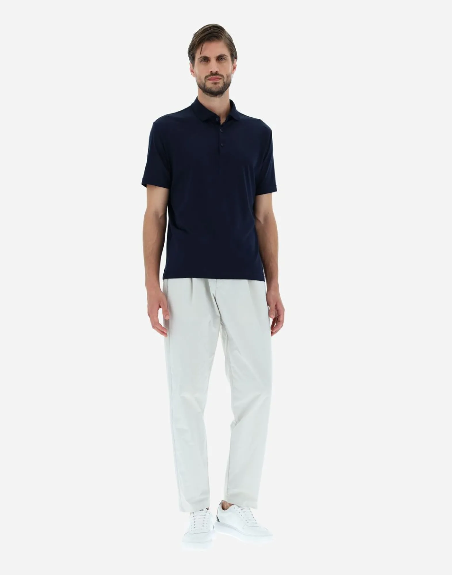 Herno Polo Shirt In Silk Jersey