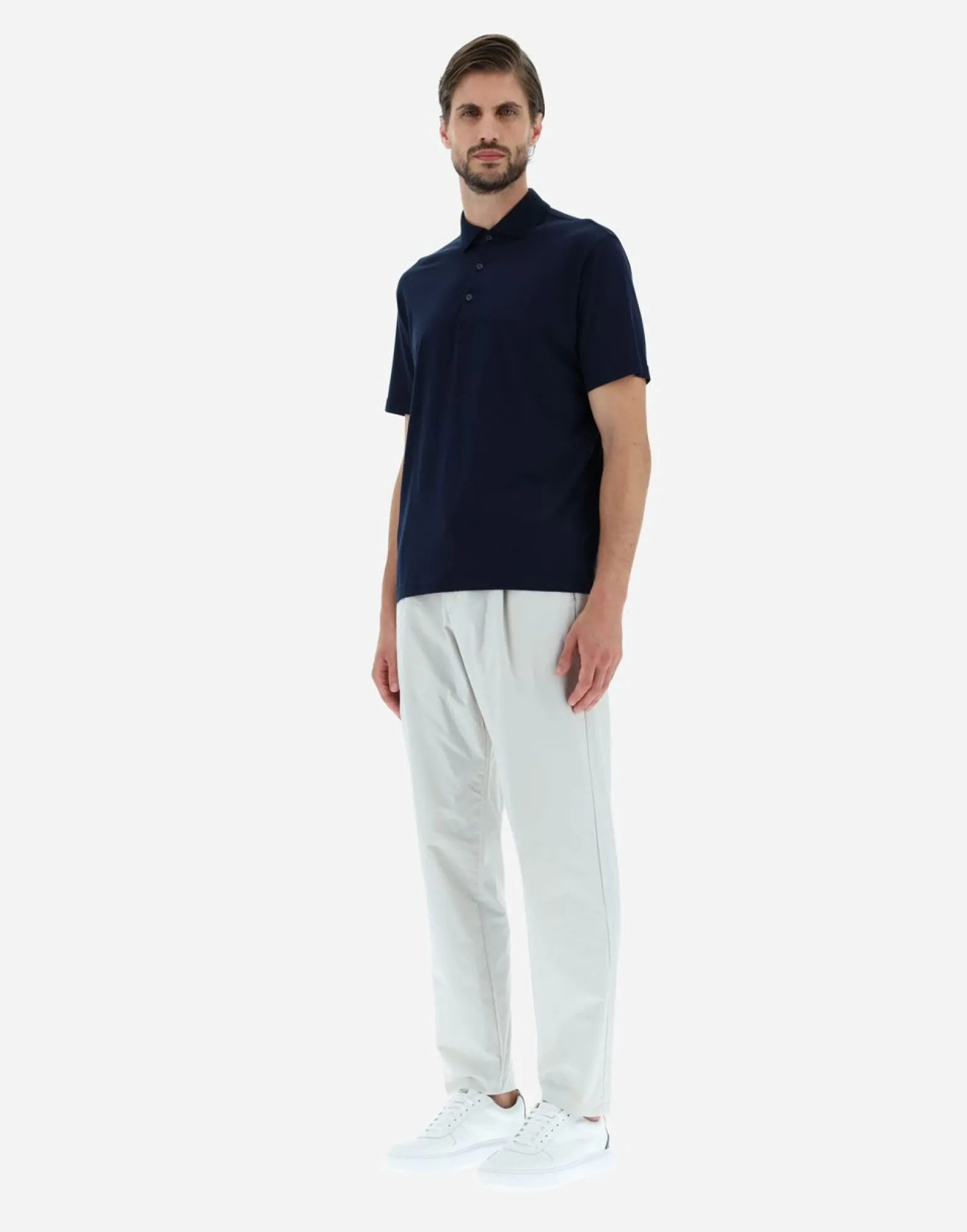 Herno Polo Shirt In Silk Jersey