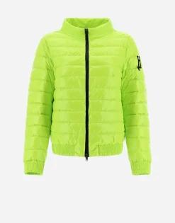 Herno Quilted Bomber Jacket In Gloss