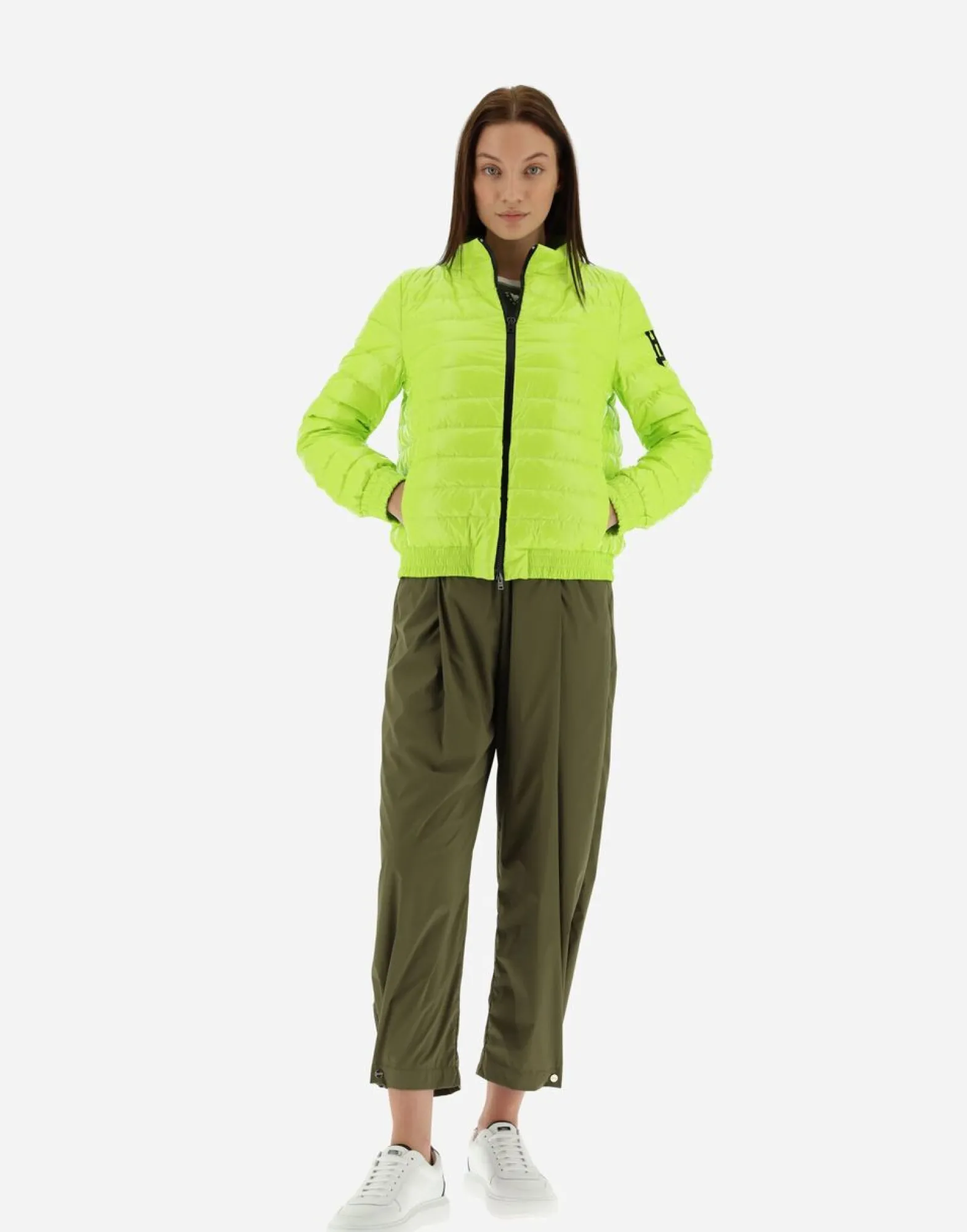 Herno Quilted Bomber Jacket In Gloss