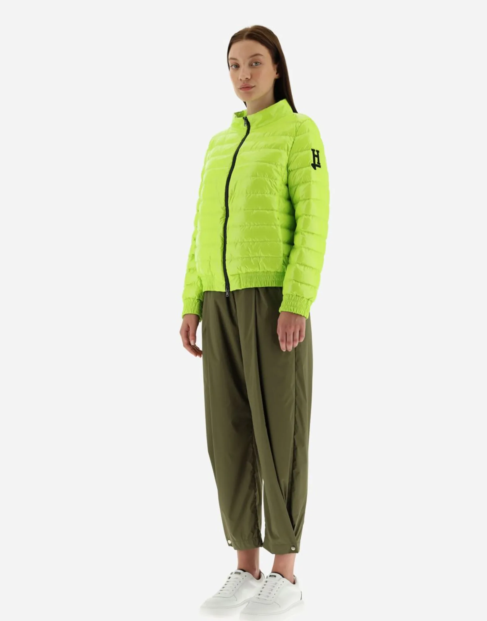 Herno Quilted Bomber Jacket In Gloss