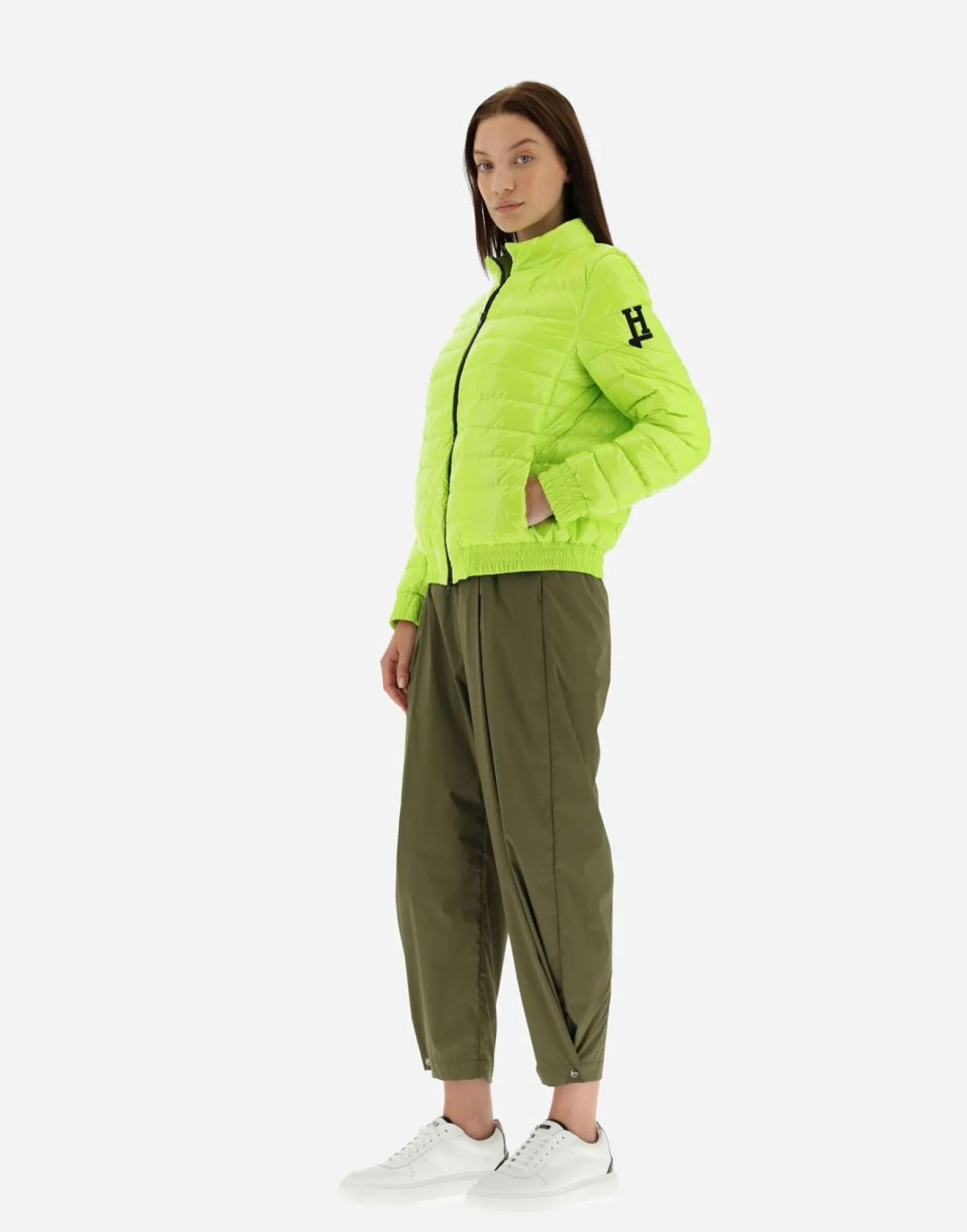 Herno Quilted Bomber Jacket In Gloss