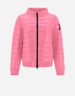 Herno Quilted Bomber Jacket In Gloss