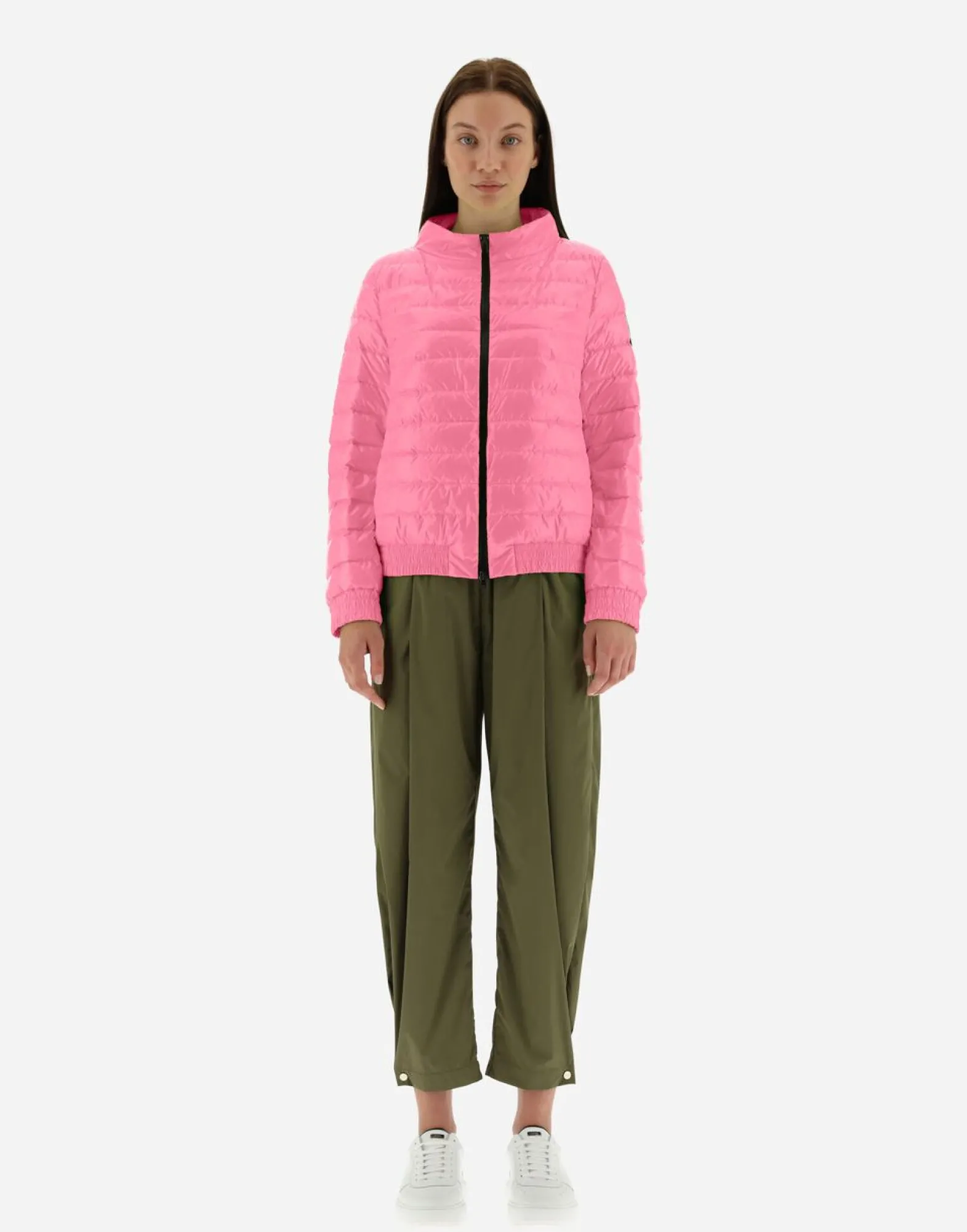 Herno Quilted Bomber Jacket In Gloss