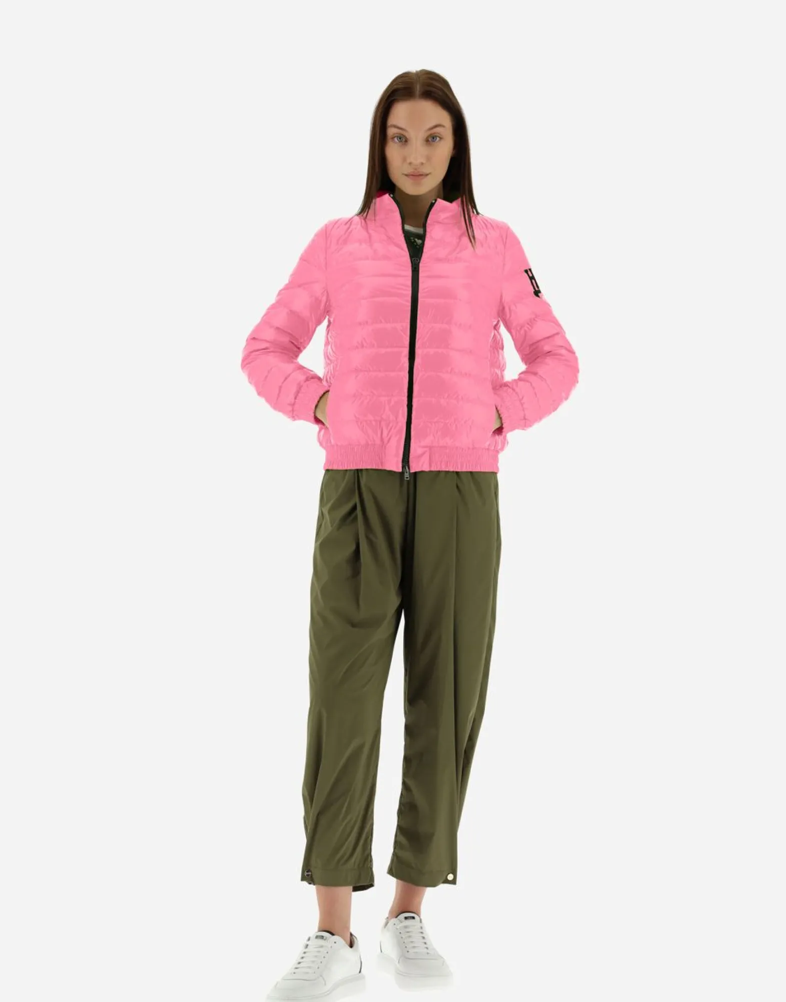 Herno Quilted Bomber Jacket In Gloss