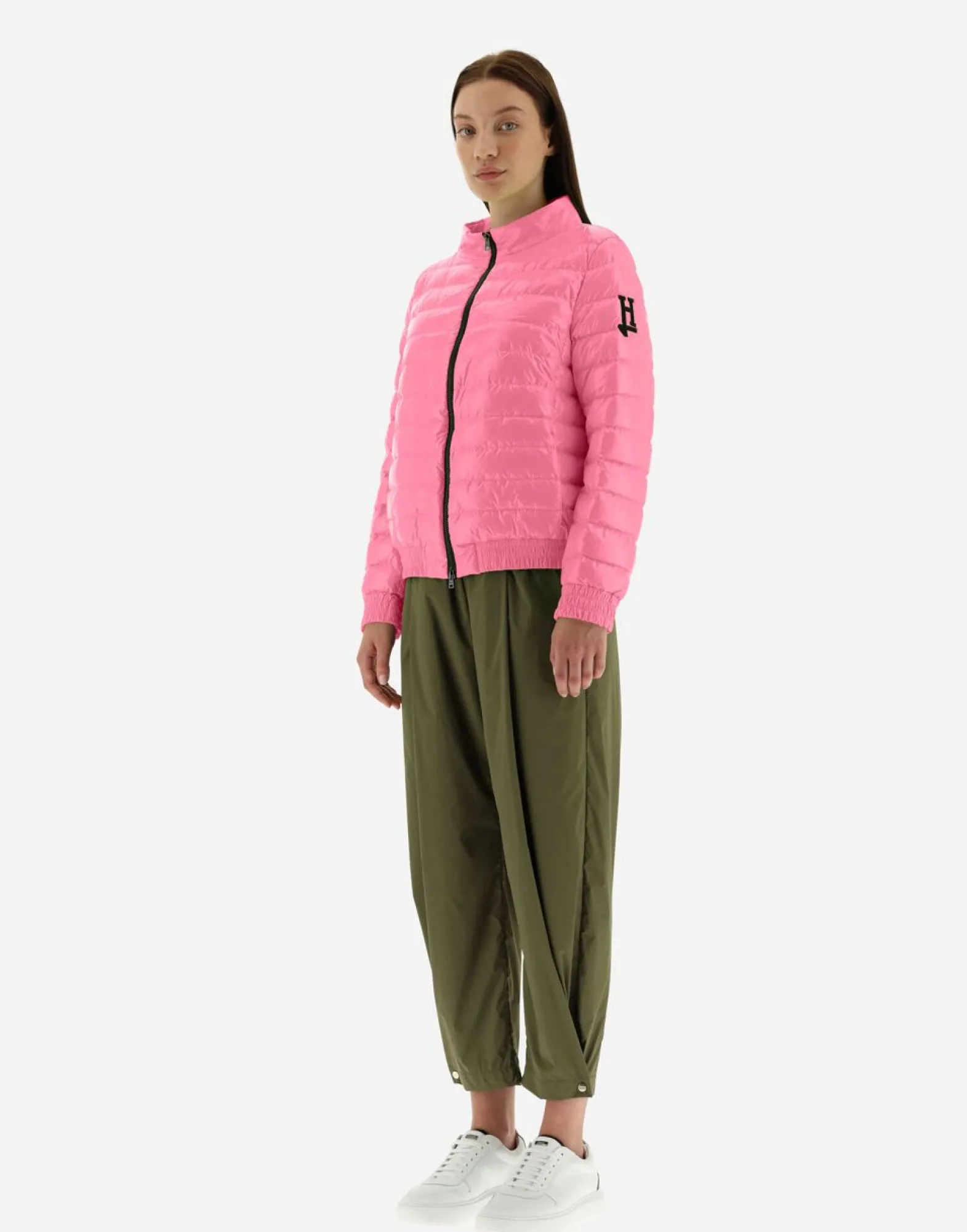 Herno Quilted Bomber Jacket In Gloss
