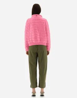 Herno Quilted Bomber Jacket In Gloss