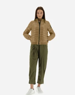 Herno Quilted Bomber Jacket In Gloss
