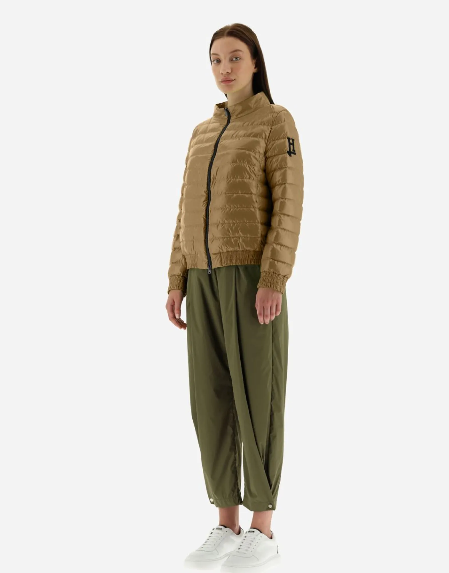 Herno Quilted Bomber Jacket In Gloss