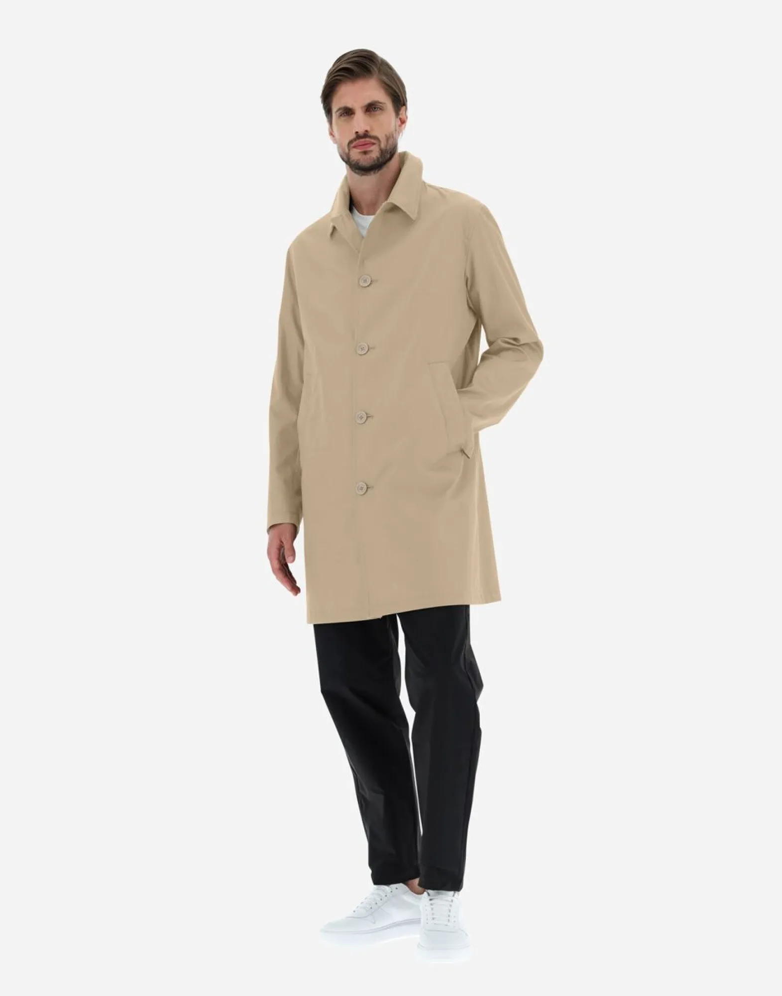 Herno Raincoat In Delon & Monogram