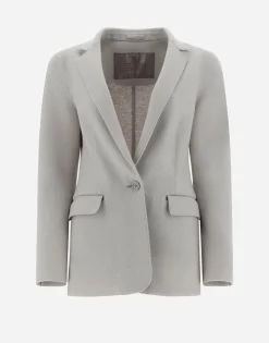 Herno Resort Blazer In Light Boiled Wool