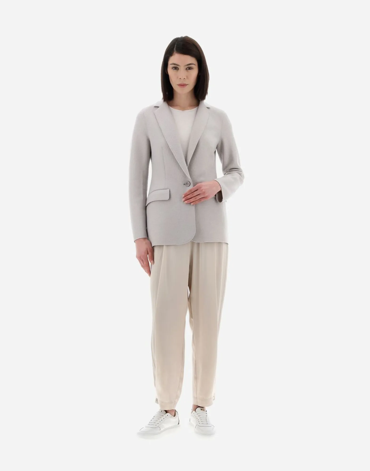 Herno Resort Blazer In Light Boiled Wool