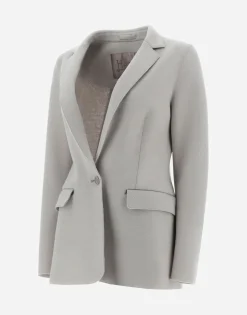 Herno Resort Blazer In Light Boiled Wool