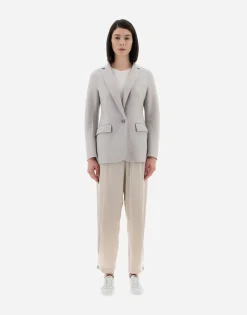 Herno Resort Blazer In Light Boiled Wool