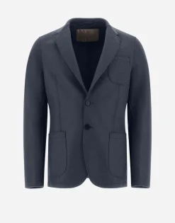 Herno Resort Blazer In Light Boiled Wool