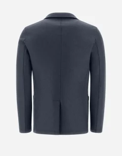 Herno Resort Blazer In Light Boiled Wool