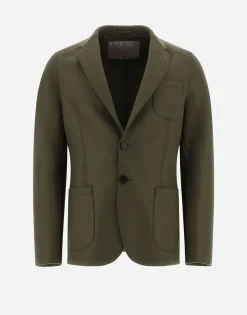 Herno Resort Blazer In Light Boiled Wool