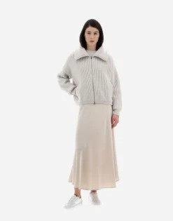 Herno Resort Bomber Jacket In Eternity Brioche Knit