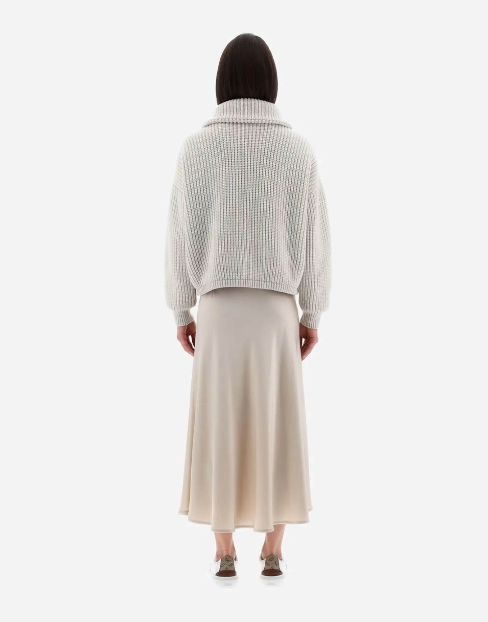 Herno Resort Bomber Jacket In Eternity Brioche Knit