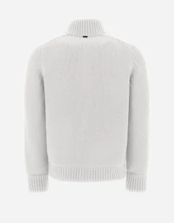 Herno Resort Bomber Jacket In Infinity Wool