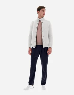 Herno Resort Bomber Jacket In Infinity Wool