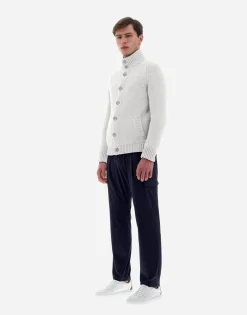 Herno Resort Bomber Jacket In Infinity Wool