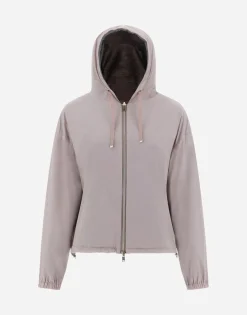 Herno Resort Bomber Jacket In Light Nylon Stretch & Light Jersey