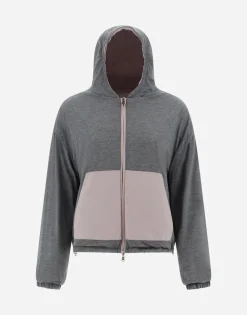 Herno Resort Bomber Jacket In Light Nylon Stretch & Light Jersey