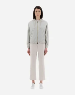 Herno Resort Bomber Jacket In Light Nylon Stretch & Light Jersey