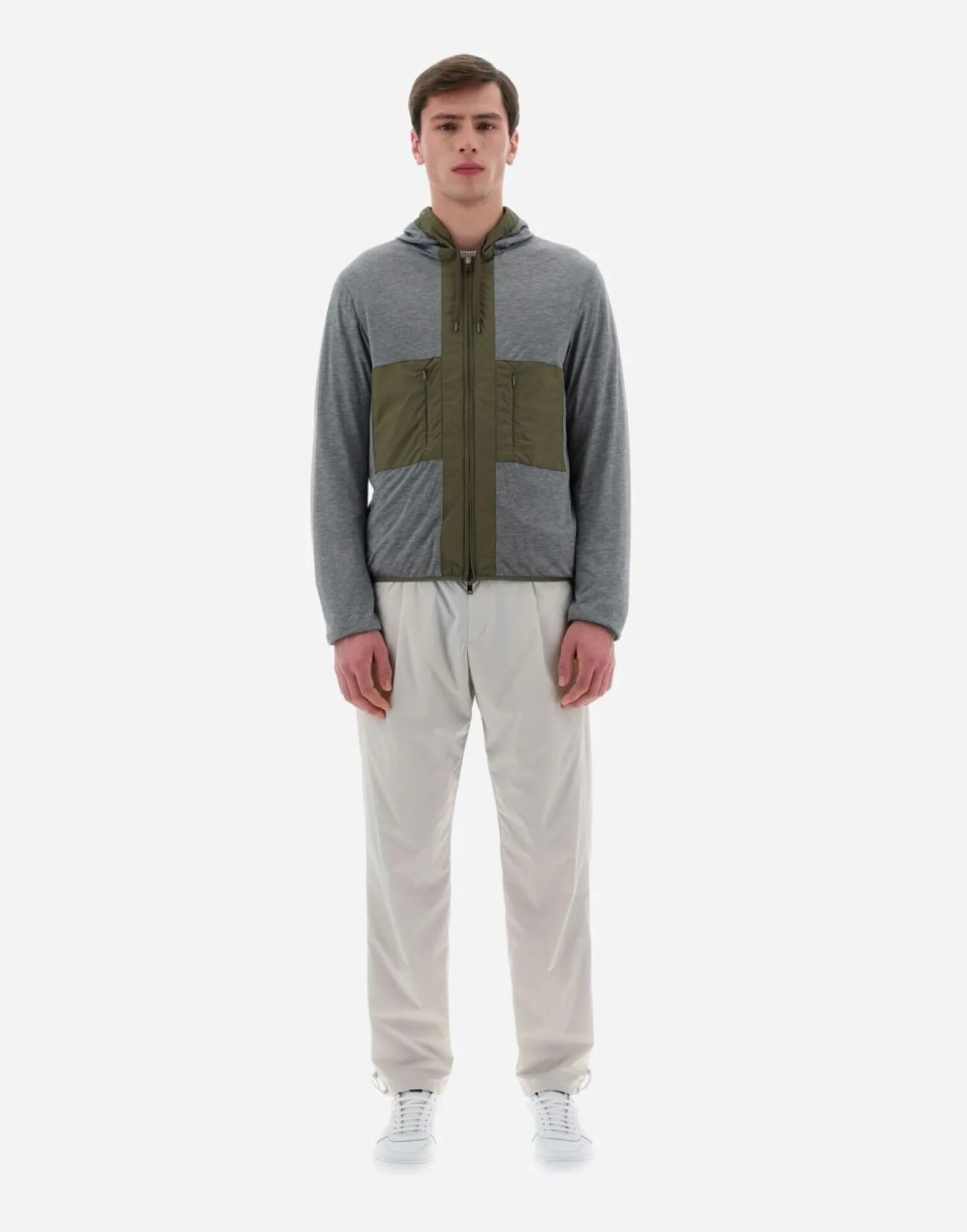 Herno Resort Bomber Jacket In Light Nylon Stretch & Light Jersey
