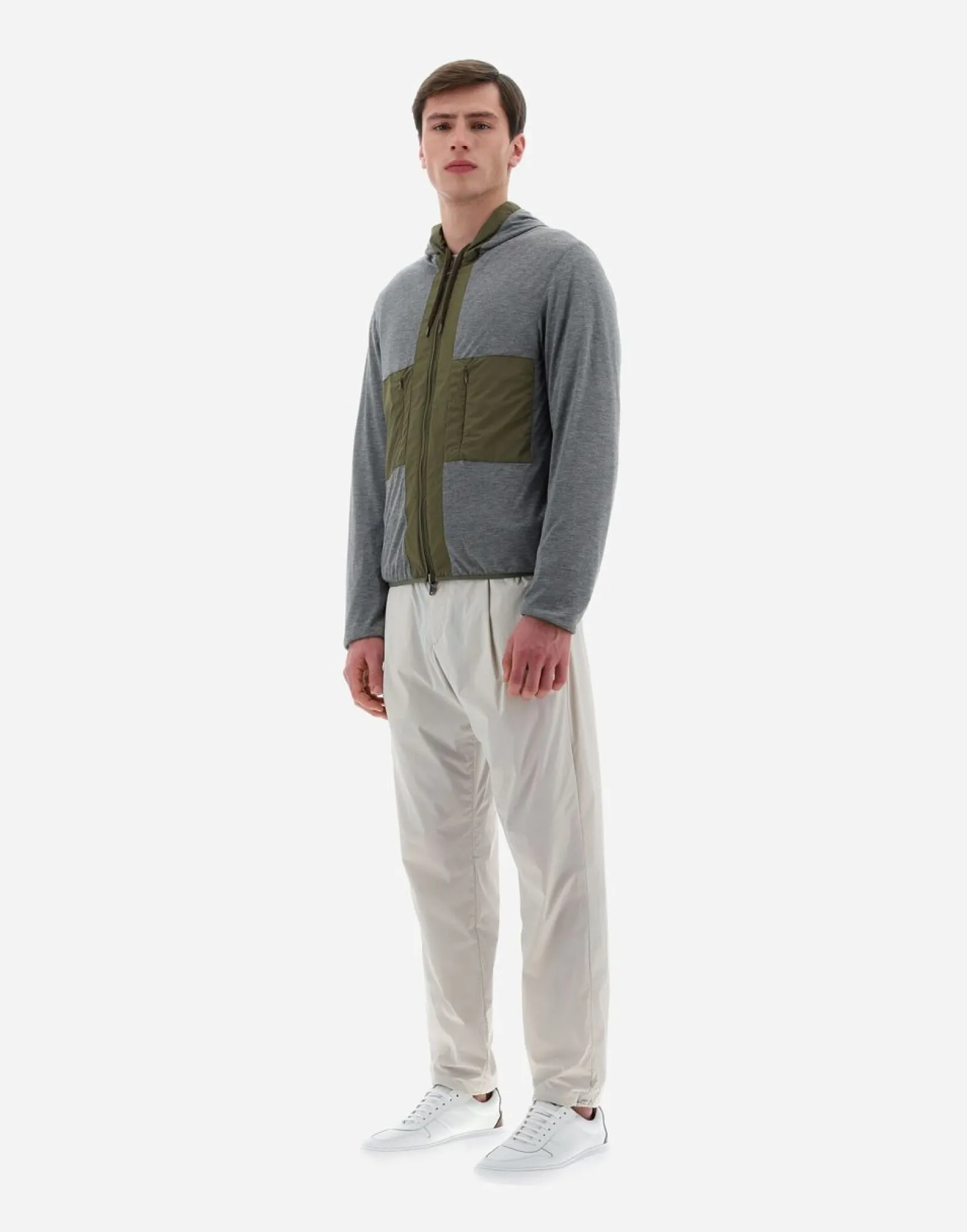 Herno Resort Bomber Jacket In Light Nylon Stretch & Light Jersey
