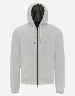 Herno Resort Bomber Jacket In Light Nylon Stretch & Light Jersey